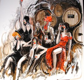 Degustation Damenprogramm Original 1414 
Acryl/Oel auf Leinwand 
100 x 100 cm