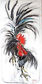 Gallo nero Original 1845 
Acryl/Oel auf Leinwand 
120 x 60 cm