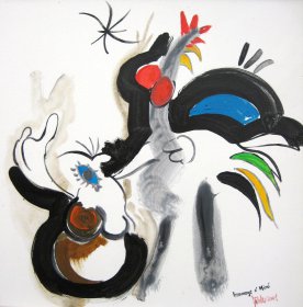 Hommage à Miro Original 873 
Acryl auf Leinwand 
50 x 50 cm