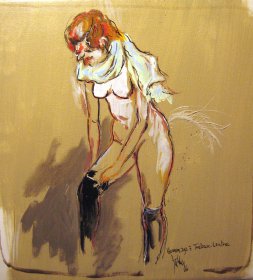 Hommage à Toulouse Lautrec Original 1455 
Acryl/Oel 
30 x 30cm