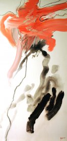Informel Original 1758 
Acryl auf Leinwand 
120 x 60 cm
