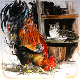 Stilleben Original 1782 
Acryl/Oel auf Leinwand 
70 x 70 cm